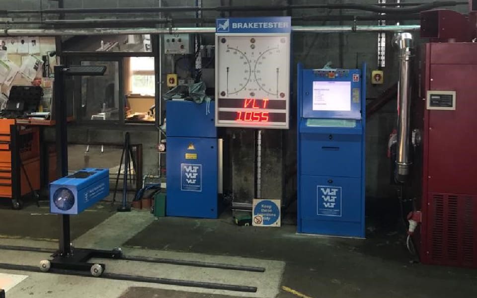 VLT brake testers and headlamp testers supplied and installed by CCS Garage Equipment to service Biffa’s commercial waste management RCV fleet in North Wales