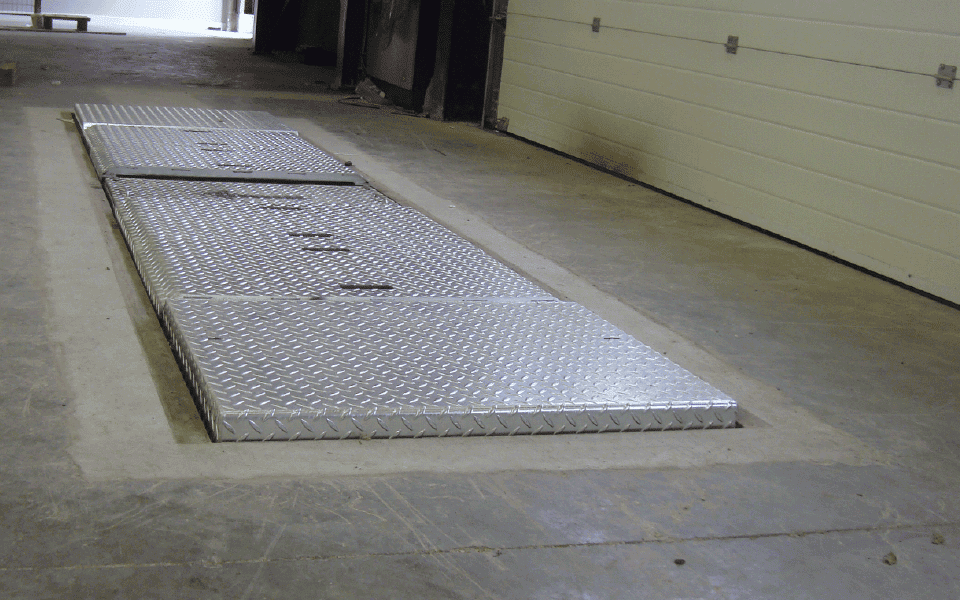 Commercial vehicle brake tester installed at Biffa’s Ipswich waste management depot by CCS Garage Equipment for servicing of RCVs and commercial vehicles