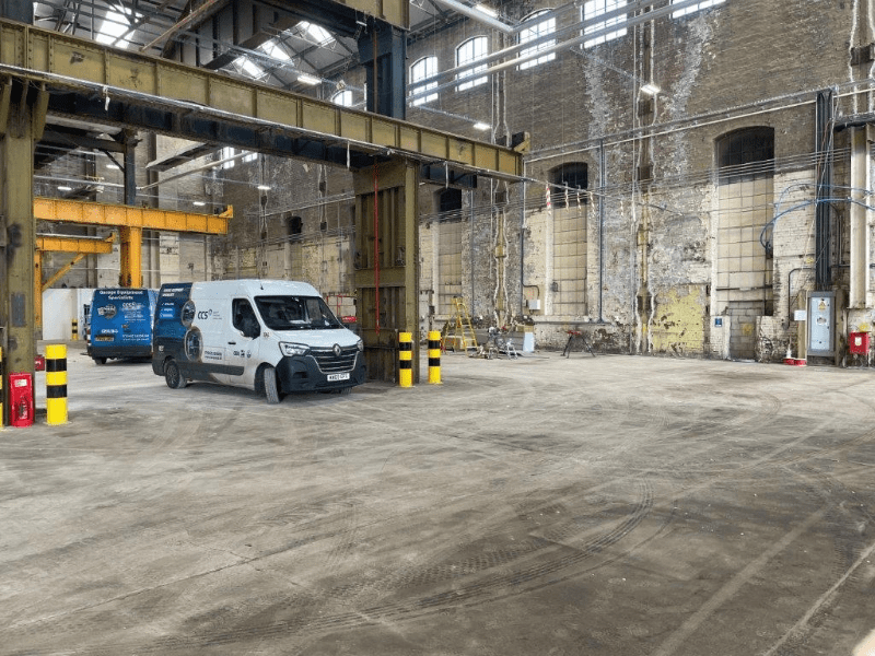 CCS Garage Equipment on site in Biffa's new commercial vehicle workshop in East Manchester