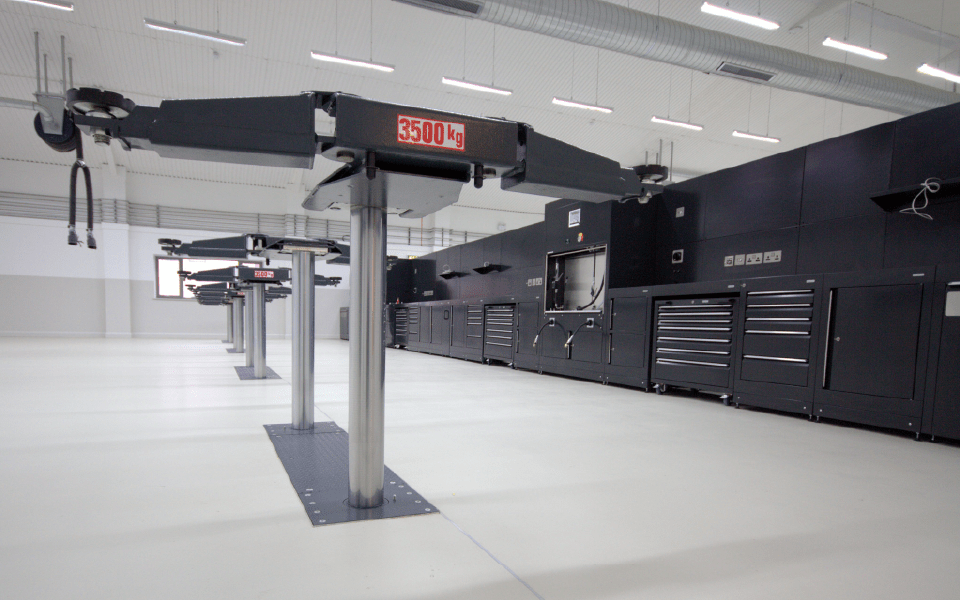 Industry-leading 2-post vehicle lifts installed at Charles Hurt dealership in Belfast, Northern Ireland by CCS Garage Equipment