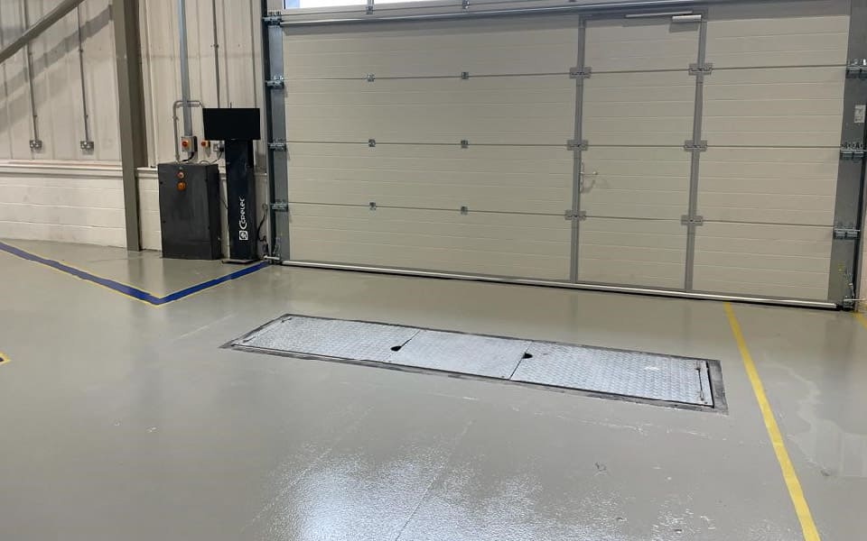 Installation of inspection pits for police force vehicles