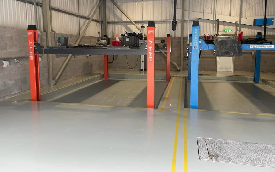 Workshop ramps for safe and efficient servicing and maintenance of police force vehicles